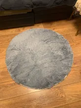 Round Rug Carpets Living-Room-Decor Modern-Mats Bedroom Faux-Fur Fluffy Shaggy-Area Long