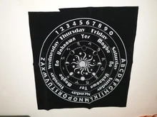 Mantel para Tarot, almohadilla de tarjeta de adivinación, péndulo, runas mágicas, Tarot, mesa de sobre, 30x30cm