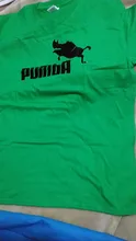 Camisetas divertidas Pumba para hombre, pantalón corto informal de algodón, camiseta fresca, camiseta de verano, camiseta de disfraz divertida