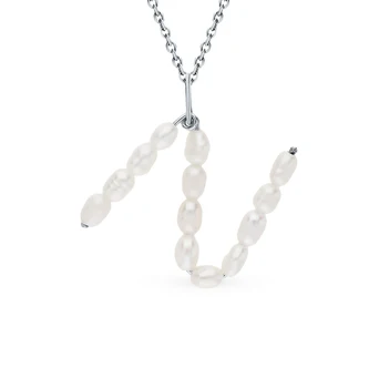 

Silver Pendant with pearls sunlight sample 925