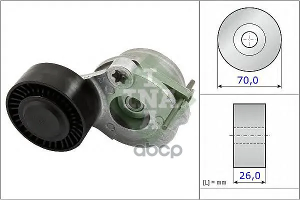 Натяжитель Ремня Приводного Vag 3.0d 07- Ina 534047010 Ina арт. 534047010