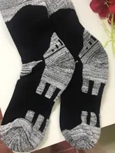 Calcetines térmicos de algodón grueso para hombre y mujer, medias deportivas para esquí, Snowboard, senderismo y patinaje, para invierno