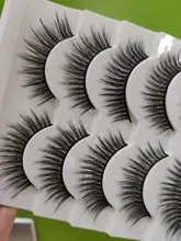 SEXYSHEEP-pestañas postizas de visón 3D, 5 pares, gruesas, naturales, hechas a mano, suaves, maquillaje, extensión de pestañas