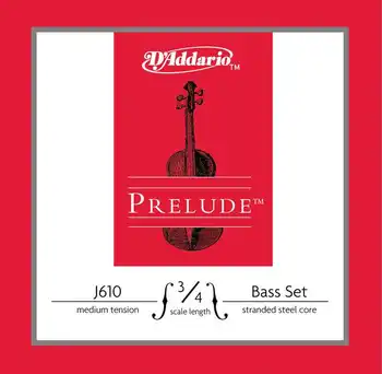 

J610-3/4M prelude string for double bass strings 3/4, medium D'Addario