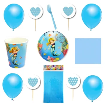 

Mermaid Presentation Party Supplies Kit 32 Personality