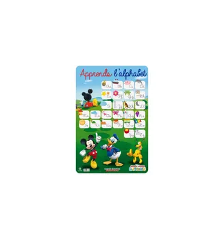 

French educational LAMINA ALPHABET MICKEY MOUSE CLUB HOUSE