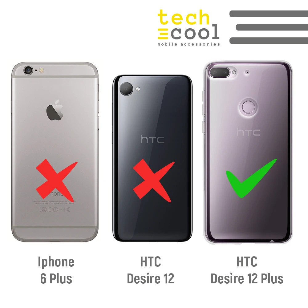 FunnyTech®Силиконовый чехол для htc Desire 12 Plus L Phrase Unicorn "Are all mad" vers. Синий