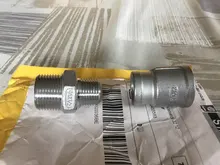 BSP Male Pipe-Fitting Reducer Hex-Nipple-Connector Thread 304-Stainless-Steel 1-1/4-1-3/8-Ada