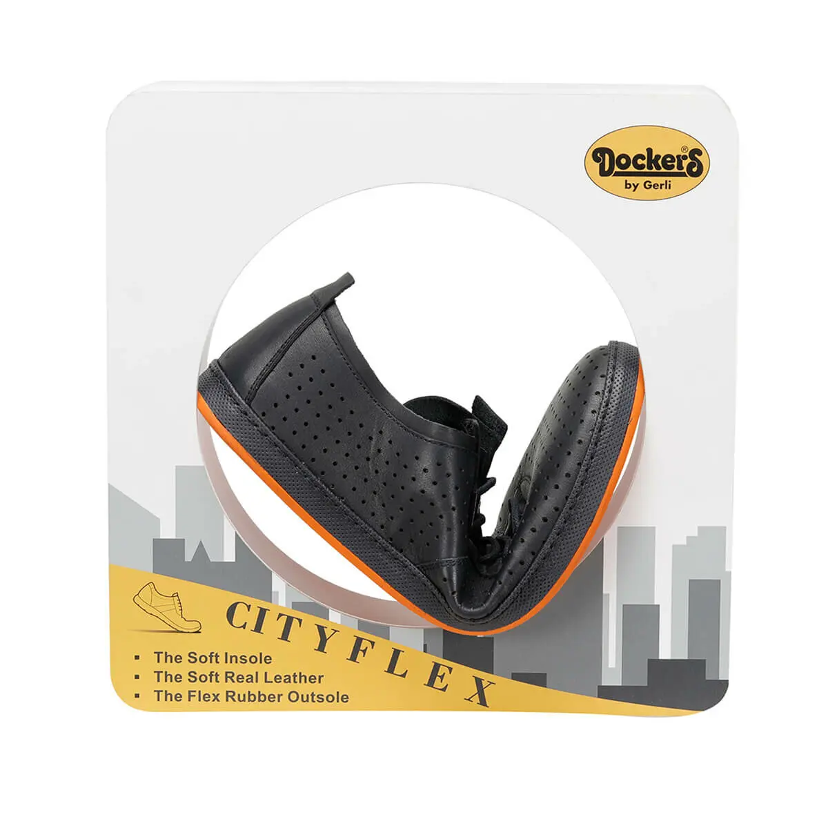 FLO 226201 Black Men 'S Comfort Shoes by Dockers The Gerle