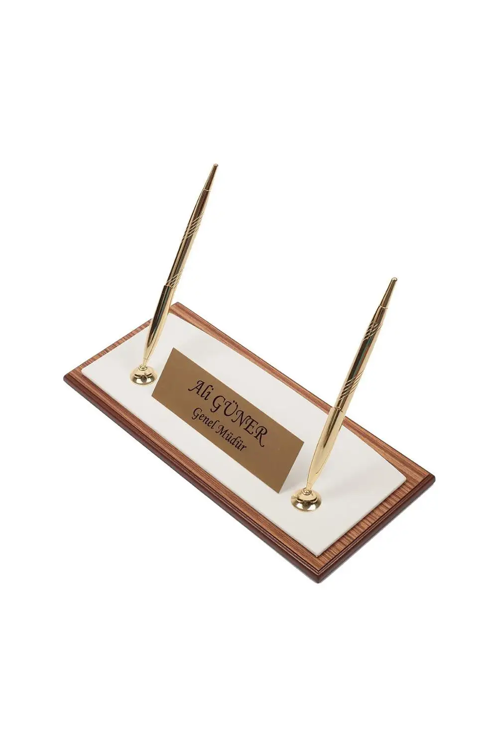 Star Luxury Leather & Wooden 11 Pieces Desk Set With Double Document Tray Desk Organizer Office Accessories Accessories