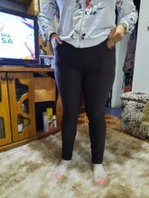 Pantalones de pitillo de talla grande para mujer, polainas de invierno cálidas de terciopelo grueso, ceñido de cintura alta, mallas femeninas, 90H, S-4XL