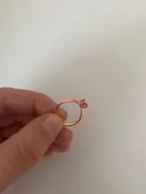 Clásico seis garra anillo de Color dorado AAA Austria anillos de boda con cristal para novia regalo de Navidad joyería de las mujeres, anillo de compromiso