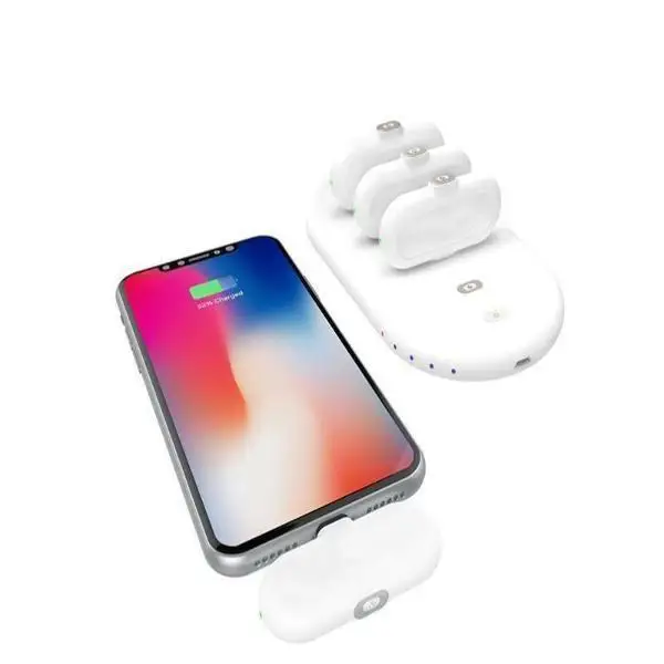 Зарядное устройство повер банк Power Bank 4 в 1 type C micro USB Lightning(белый
