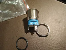 Interruptor de botón de Metal para motor de coche, luz LED de 12/16/19/22mm, impermeable, con enganche momentáneo, interruptor de potencia de 5V, 12V, 24V, 220V, rojo y azul