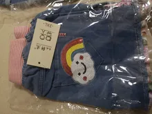 Pantalones cortos de vaquero con cintura elástica para niñas, bermuda femenina de princesa con estampado de flores a la moda para verano