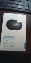 Lenovo-auriculares estéreo XT91 auriculares inalámbricos con Bluetooth para videojuegos, cascos TWS con reducción de ruido y micrófono, Control IA