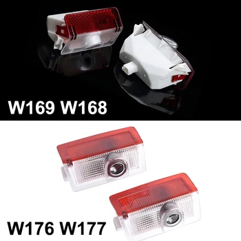

2Pcs LED Car Door Light For Mercedes Benz A Class W169 W168 W176 W177 A140 A160 A170 A180 A190 A200 A210 A220 A250 AMG 4MATIC
