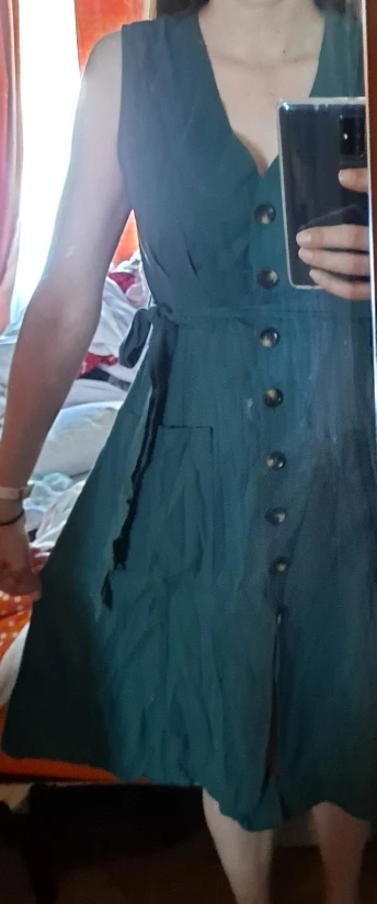 Robe Chemise Verte Bohème