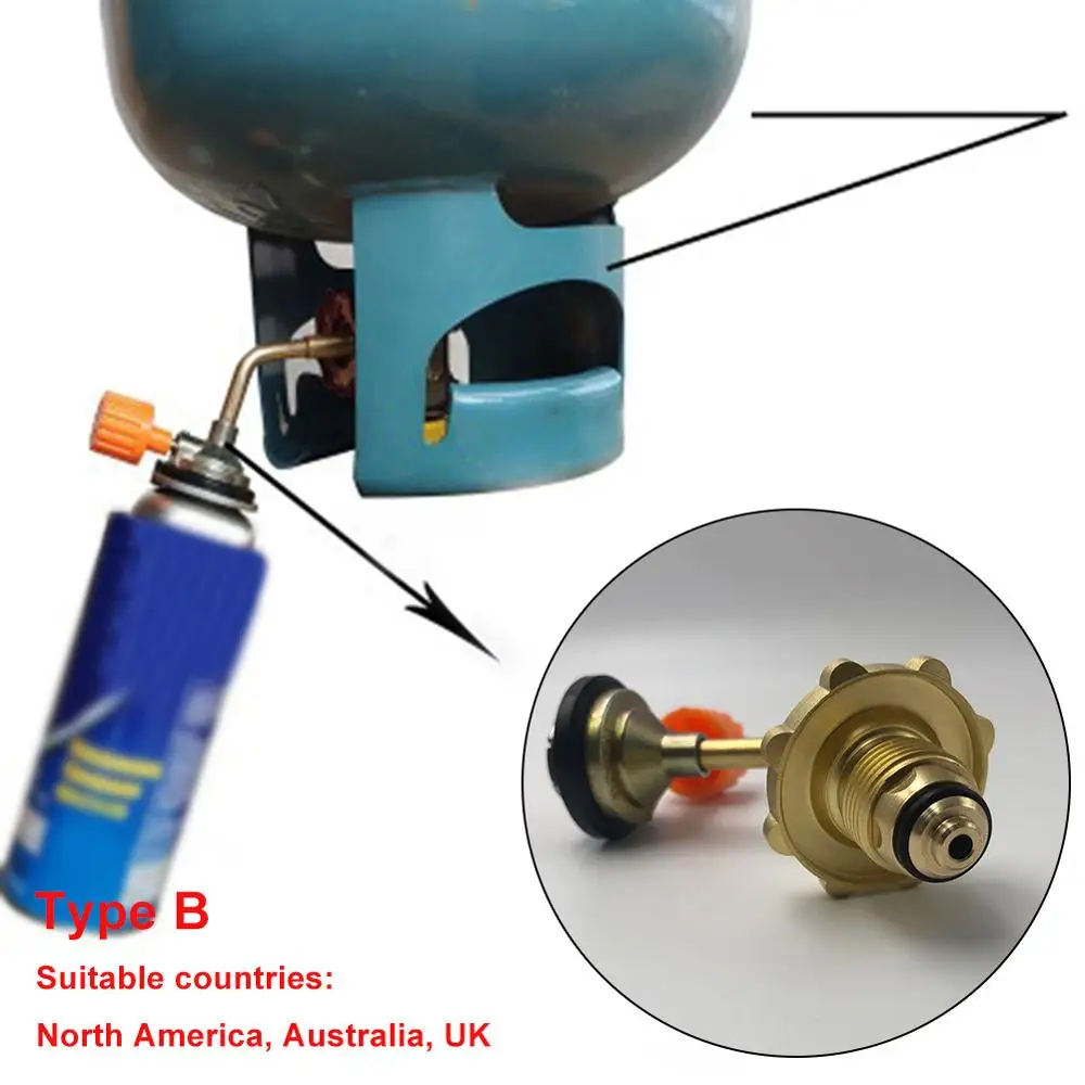 Высокое качество бутан газовый баллон топливный бак наполнитель коннектор