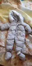 Boy Jumpsuit Overalls Girl Toddle Baby Winter New Born Children Outerwear Hooded Fleece