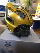 Nuevo mejor regalo de Navidad Transformers Bumblebee casco inalámbrico Bluetooth 5,0 altavoz con Fm Radio compatible con Usb Mp3 TF para niños