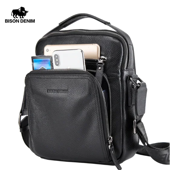 ^*Best Offers Мужская сумка-кроссбоди Bison Denim N2333-1 ^*Best Offers Мужская сумка-кроссбоди Bison Denim N2333-1