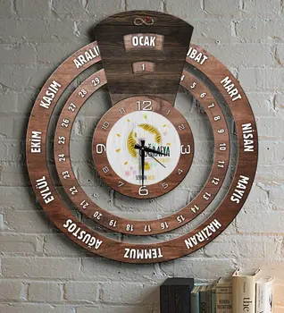

Personalized Geography Teacher Infinite Mayan Calendar Wall Clock-3