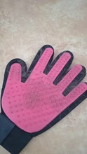 De silicona para mascotas perro cepillo guante Deshedding suave eficiente cuidado para mascotas guante baño para perros gato suministros para limpieza de mascotas guante quitar pelo