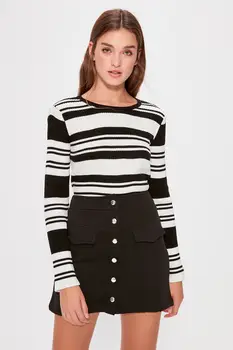 

Trendyol Black Mini Knitted Skirt TWOAW20ET0257