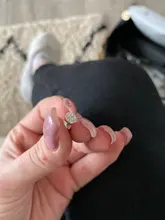 CANNER-pendientes de circonia de cristal para mujer, aretes pequeños de círculo redondo de Plata de Ley 925, joyería para mujer, aretes