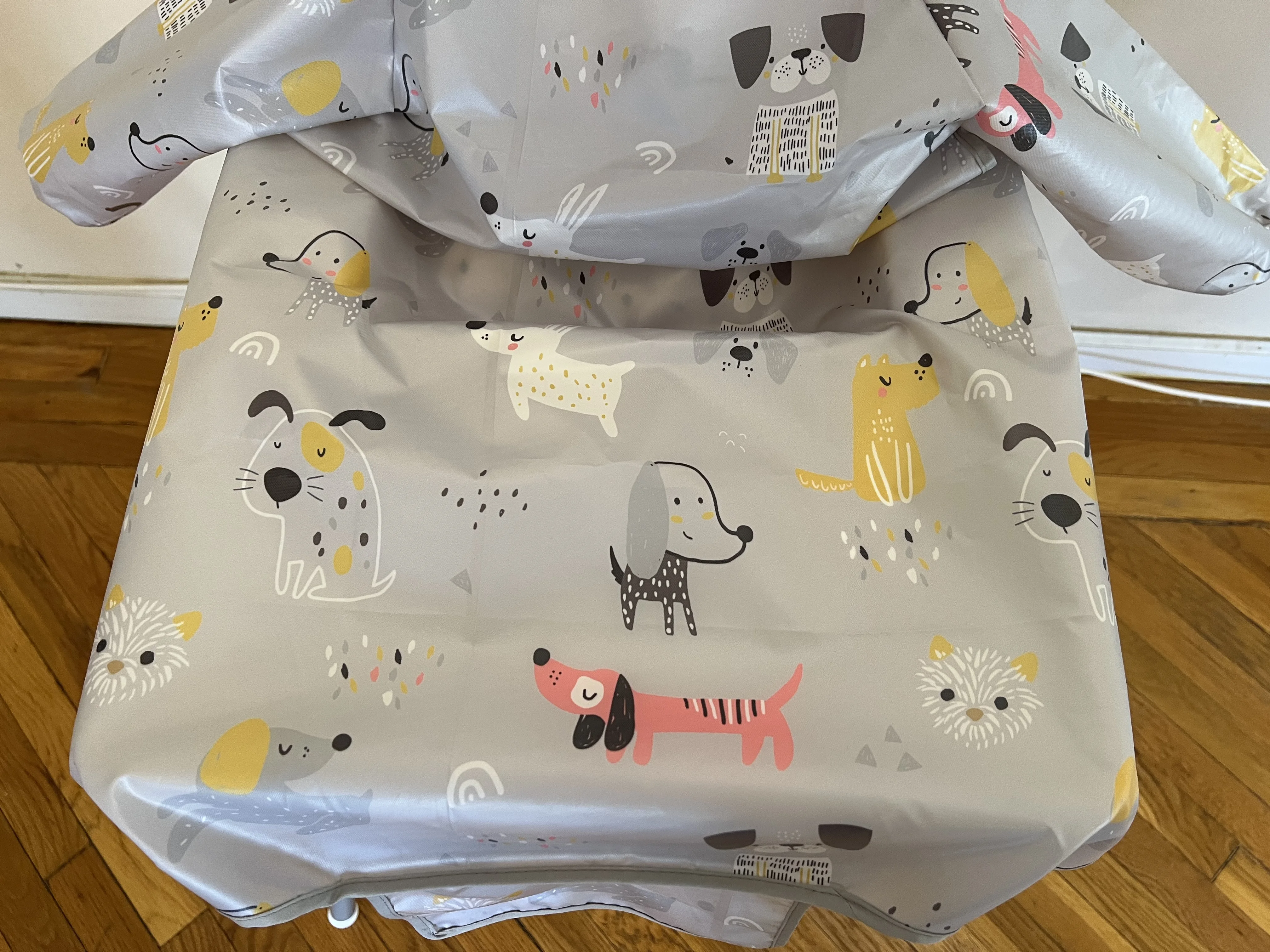 baby stroller accessories desk	 Two Colors X-Large Waterproof with sloth and doggy patterns Baby Highchair Bib with 2 Belts to Cover High Chair baby jogger double stroller accessories	