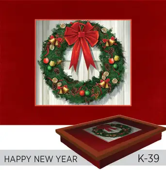 

Funny Design Knee Pad With Tray - Happy New Year