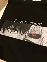 Bolso de lona estilo Anime Tokyo Ghoul Harajuku para mujer, bandolera clásica de gran capacidad, estilo gótico