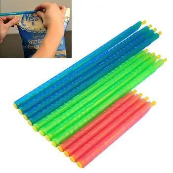 

12pcs Sealing Clips 3 Sizes Sticks Food Storage Cooks Bag Keeping Kitchen Trendy Plastic Chips Sealers Tool Kitchen Storage Bag