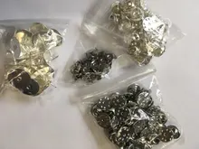 Lote de 50 unidades de broche de mariposa con Base de 10mm o 15mm, soporte de placa Base de cobre, soporte metálico para joyería Diy