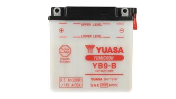 

Motorcycle battery YUASA YB9-B without acid 12V 9,5Ah 115A