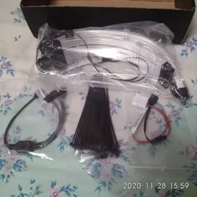 Psu-Extension-Cable Case-Decoration Gpu 8pin 24pin PCI-E Dual Streamer 5V 5V