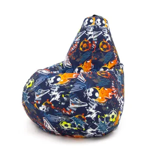 Armchair bag pear Oxford water repellent waterproof rainproof large soft frameless pouf ottoman for Home Cottage