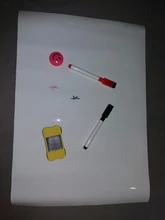 YIBAI A3 pizarra magnética suave casa Oficina cocina seco borrar blanco imán Flexible para heladera regalo gratuito 29,7*42cm