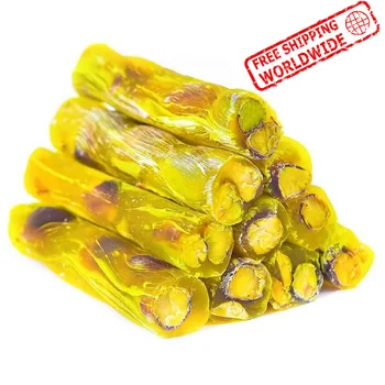 

Turkish Delight with Lemon Flavored and Pistachio Gluten Free Luxury Healthy Gourmet Handmade Ottoman Sultan