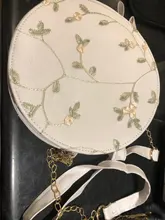 Bolsos redondos de encaje para mujer, bandoleras cruzadas de piel sintética de alta calidad, con cadena de flores frescas pequeñas, gran oferta, 2020