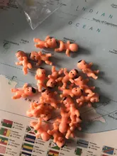 Mini juguetes de plástico para niños, de alta calidad, de 1 pulgada, 10/20/60 Uds.