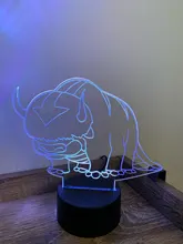 Nightlight 3d-Lamp Room-Decor Appa-Figure Legend-Of-Aang Avatar Kids Child Airbender