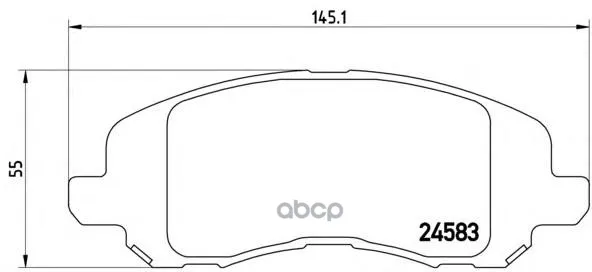 P18001_колодки Дисковые Передние! Dodge Caliber, Jeep Compass 1.8i/2.0/2.4 06 Brembo P18001 Brembo арт. P18001