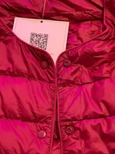 White Coat Jackets Lightweight Ultra-Light Pink Womens Short Warm Thin Large-Size