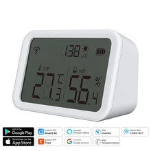 

Smart Humidity Temperature Sensor with App Notification Alert Remote Monitor for Room Greenhouse Incubator Wine Cellar