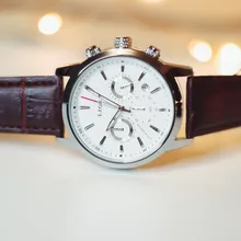 LIGE-Reloj ejecutivo de lujo para hombres, cronógrafo de cuarzo, con correa de cuero e indicador de fecha, estilo casual, a la moda, marca superior, con caja