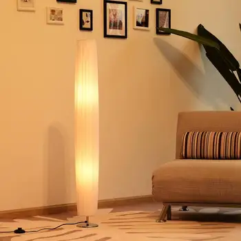

Modern Floor lamp with 2 Lights E27 40W and Push Button Stand with Stainless Steel Baseman 120cm - Coloranco