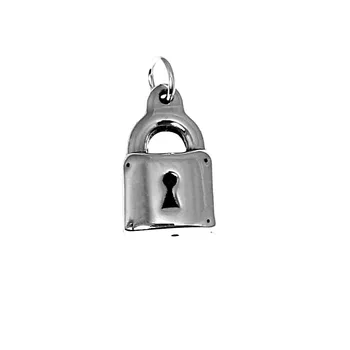 

Pendant 925 Sterling silver m electroforming 21mm. Padlock smooth [AC0666]