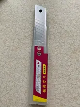 Cuchillo de uso general Negro, cuchilla gruesa con letra en V, afilada, duradera, 10, 18mm, cuchilla para arte